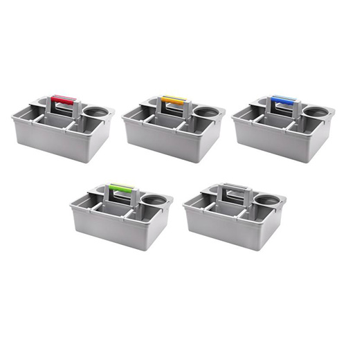 分色管理工具手挽籃 配2個儲物蓋（gài） 紅黃藍綠灰五色可（kě）選 CB 04