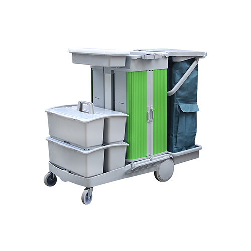 趟門儲物（wù）箱服務車 / 平拖 配（pèi）雙桶 ST 152G