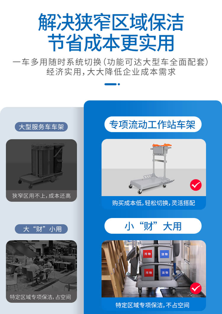 靈(líng)動型清潔手(shǒu)推車(chē)
