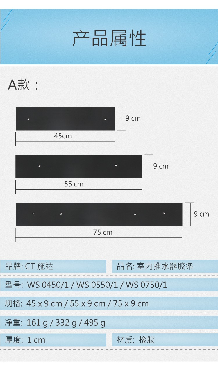 黑（hēi）色推水扒膠條