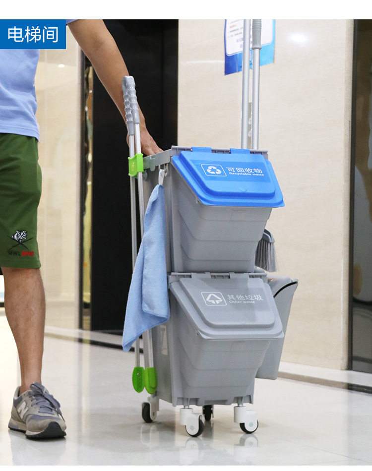 多色垃圾分類收（shōu）納箱